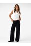 Women Navy Plain Trousers