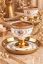Gold Star 6 Person Porcelain Coffee Cup - 3