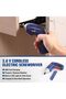 148 pcs Tool Set with 3.6V Cordless Screwdriver & Toolbox - 4