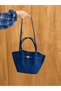 Women's Suede Leather Trendy Stylish Hand and Shoulder Bag with Magnet Closure and Lock Detail (Width: 40 cm - Length: 26 cm - Width: 14 cm) - 6