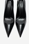 Adriana Black Women's Gold Detailed Heeled Shoes - 7