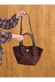 Women's Suede Leather Trendy Stylish Hand and Shoulder Bag with Magnet Closure and Lock Detail (Width: 40 cm - Length: 26 cm - Width: 14 cm) - 6