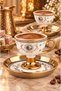 Gold Star 6 Person Porcelain Coffee Cup - 4
