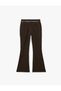 Women Brown Plain Trousers - 3