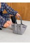 Women's Suede Leather Trendy Stylish Hand and Shoulder Bag with Magnet Closure and Lock Detail (Width: 40 cm - Length: 26 cm - Width: 14 cm) - 4