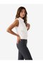 Women Grey Striped Trousers - 2