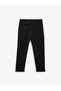 Men Black Plain Trousers - 4