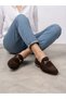 Genuine Leather Brown Suede Women's Leather Loafer Pcc-F23 - 5
