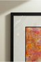 2 Pcs Black Wood Framed Red Autumn Leaves and Garden Square Wooden Painting with Pvc Mats - Home, Business, and Office Decoration Painting - 6