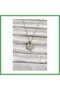 316L Steel Chain Silver Color 4 Leaf Clover Model Women's Necklace Bezoss