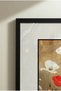 2 Pieces Pvc-Padded Black Wooden Framed Artistic Red Flowers and Poppy Concept Square Wooden Painting - Home, Business, and Office Decoration Painting - 6