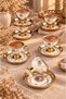 Gold Star 6 Person Porcelain Coffee Cup - 2