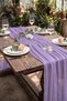 Bohemian Tulle Runner Tablecloth – Elegant Sophistication and Modern Table Decor - 6