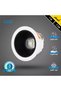 كشاف همر LED مانع للتوهج 7 واط مقاس 7 سم إضاءة صفراء - 3
