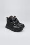 Genuine Leather Unisex Children's Boots Black - 4