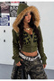 Y2K Trend Furry Printed Cardigan Streetwear Cardigan with Femuar/ Streetwear Y2K - 2