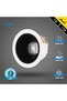 كشاف همر LED مانع للتوهج 7 واط مقاس 7 سم إضاءة صفراء - 2