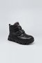 Genuine Leather Unisex Children's Boots Black