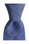 White Patterned Navy Blue Silk Tie – 8 cm Wide - 6