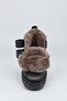 Genuine Leather Unisex Children's Boots Black - 6