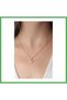 Gold Pink Color Butterfly Figure Women's Necklace Bezoss