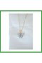 Gold Color Plated Ice Blue Color Pearlescent Butterfly Necklace Bezoss
