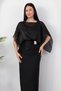 Organza Detail Dress with Rope Straps Grs4213 - 2
