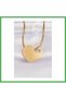 316L Steel Italian Chain Gold Color Flat Plate Necklace Bezoss