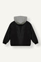 Windproof Detachable Hooded Bomber Black Boy's Coat H0201A8/Bk27 - 5