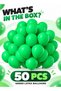50 PCS Chrome Metallic Green Balloons Latex Bulk Party Decorations Supply Kit High-Shine - 2