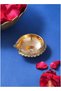 Madhoor Kuber Oil Lamp Brass Pooja Diya Silver-Tone for Pooja, Aarti & Diwali, 7 cm, 1 Piece