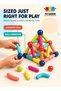 64 Pcs Magnetic Sticks Building Blocks Set – 3D Magnetic Construction Toys for Kids - 4