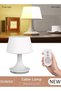 DUNISO Bedside Table Lamp LED Desk Lamp with Charging Port and Remote Control Modern Small Lamp