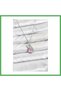 316L Steel Chain Silver Color Pink Swan Model Zircon Stone Women's Necklace Bezoss
