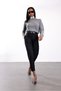 Black Wide Pleated Fabric Trousers 17953 - 2