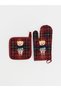 Esvab • Modern & Distinctive Cute Teddy Bear Printed Oven Mitts and Potholders - 3