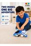 3D Flying Toy Car for Kids, 360 Degree Rotating Vehicle with Opening Wings, Colourful
