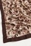 Bitter Brown Fresco Pattern Kraş Shawl - 3