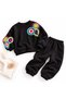 Girl's Ethnic Embroidery Pattern 3 Thread Embroidered Design Top and Bottom Set - 3