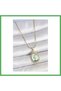 316L Steel Gold Color Chain with Blue Enamel Flower Embroidery and Zircon Stone Detail Por Bezoss