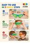 12 PCS Flip Open Hero Glasses for Kids, Plastic Lens Free Novelty Eyewear, Superhero - 5