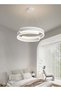 fashionhome Modern LED Acrylic Pendant Light Luster LED Rings Chandeliers Dining Table Suspension - 2