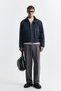 Crop Fit High Collar Coat