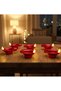 zayo Decorative LED Diyas Pack of 6 – Red, Battery Operated with Water Sensor - 3