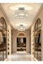 LOOPITYS Crystal chrome ceiling light (diameter 5.5 inches, lamp head E26, not including bulb) - 2