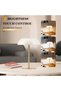 Rich Life 21CM Rechargeable Cordless LED Desk Lamp White | Portable Metal Table Lamp with 3 Color - 3