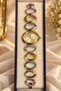 Women's Wristwatch with White Dial Steel and Plated 20X25Mm Japanese Mechanism - 2