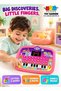 Pink Kids Learning Tablet for Toddlers with LED Screen, Interactive Educational Toy for
