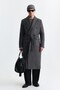 Double Breasted Belted Coat - 3