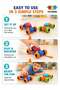 Pack of 2 Pull-Back Stunt Cars – Assorted Colors | Inertia Drive Monster Vehicles with - 5